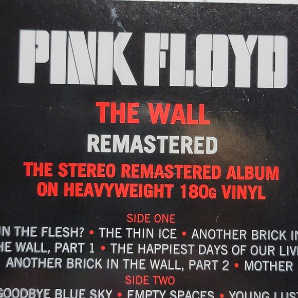 VINYL Pink Floyd: The Wall 180g Remastered 2 LP Gatefold NEW / SEALED - Picture 2 of 5